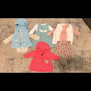 4 Carter’s Infant Girl Outfits